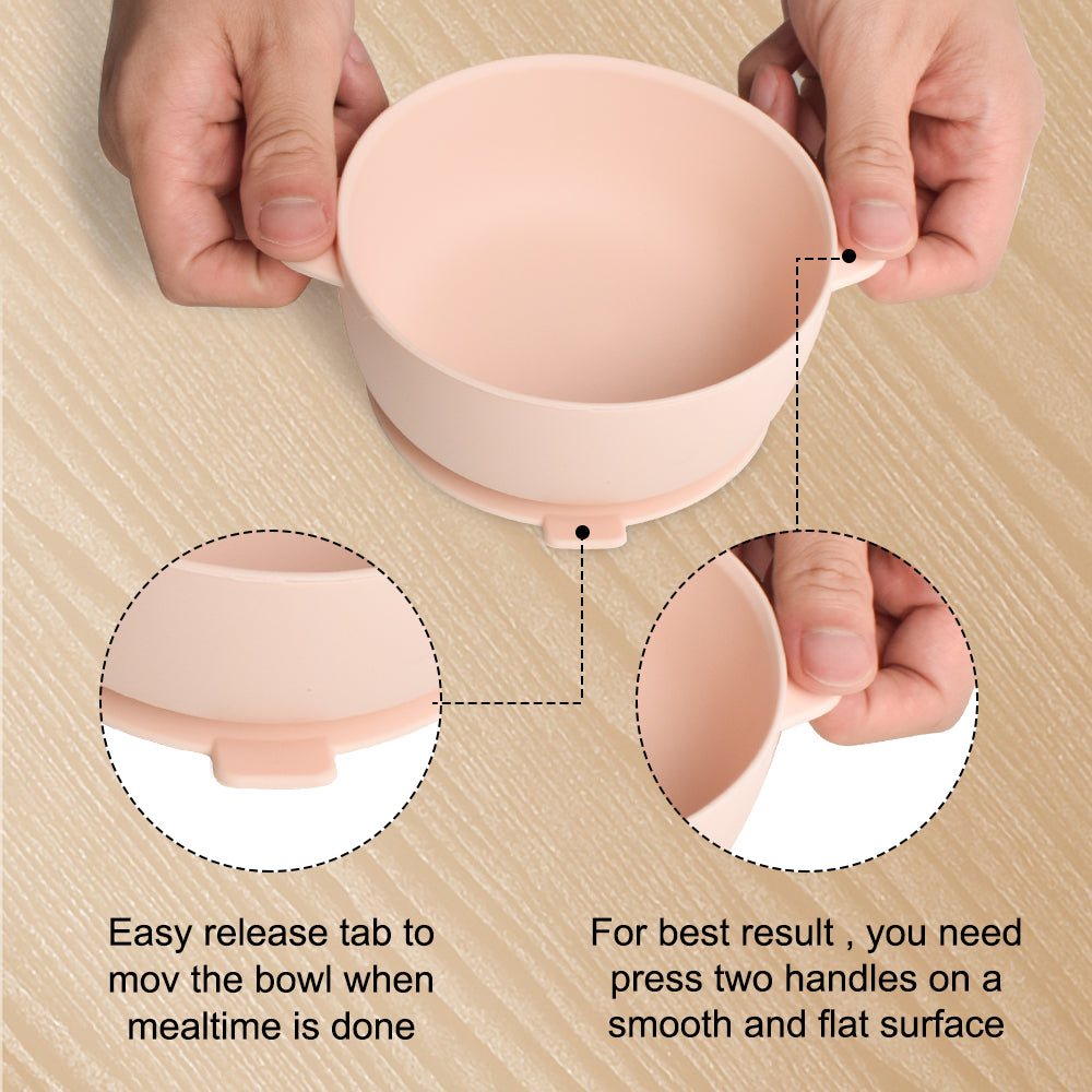 Babify Travel Baby Feeding Set – Silicone Bowls, Spoons & Storage Bag