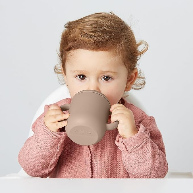 Babify Silicone Toddler Sippy Cup with Straw – BPA-Free & Spill-Proof