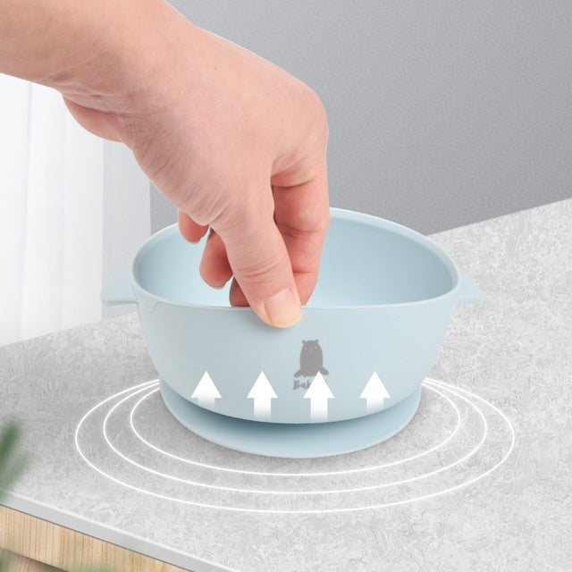 Babify Travel Silicone Feeding Set – 2 Bowls, 2 Spoons & Storage Bag