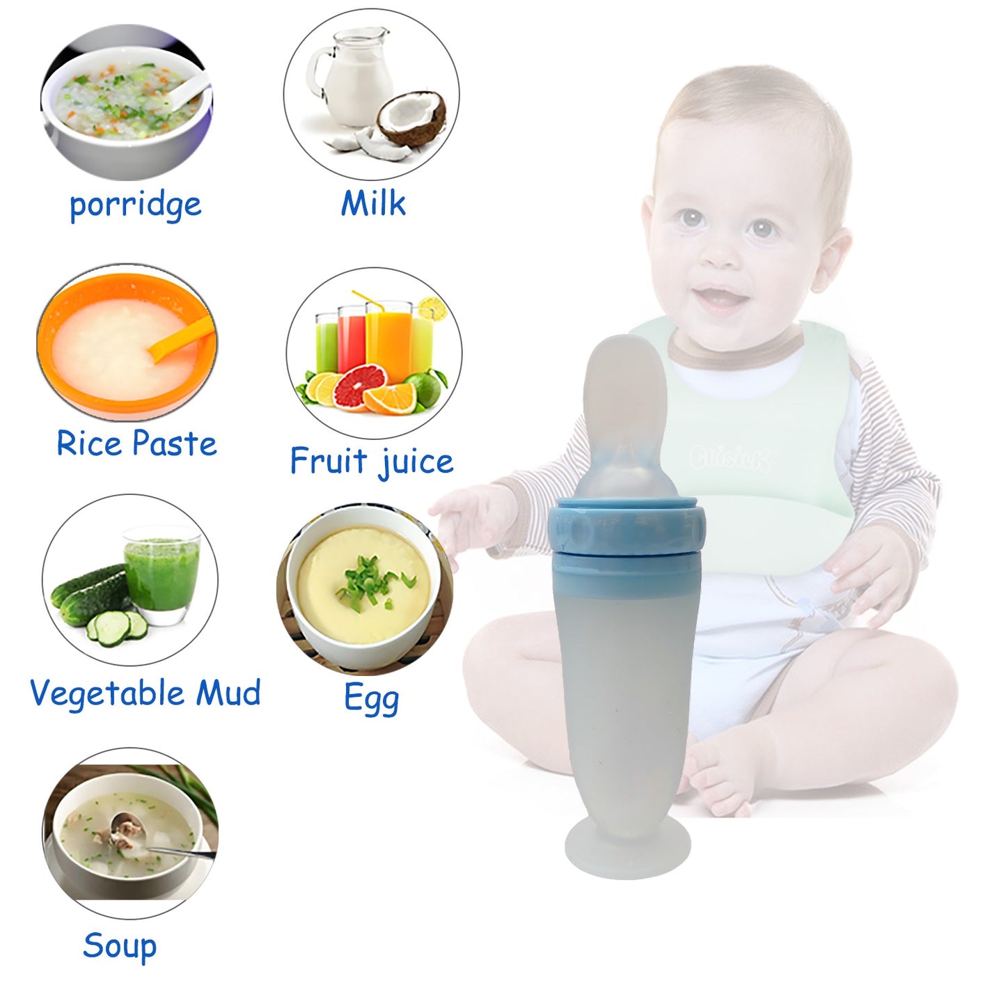 Babify™ Silicone Baby Feeding Bottle – BPA-Free & Easy to Clean