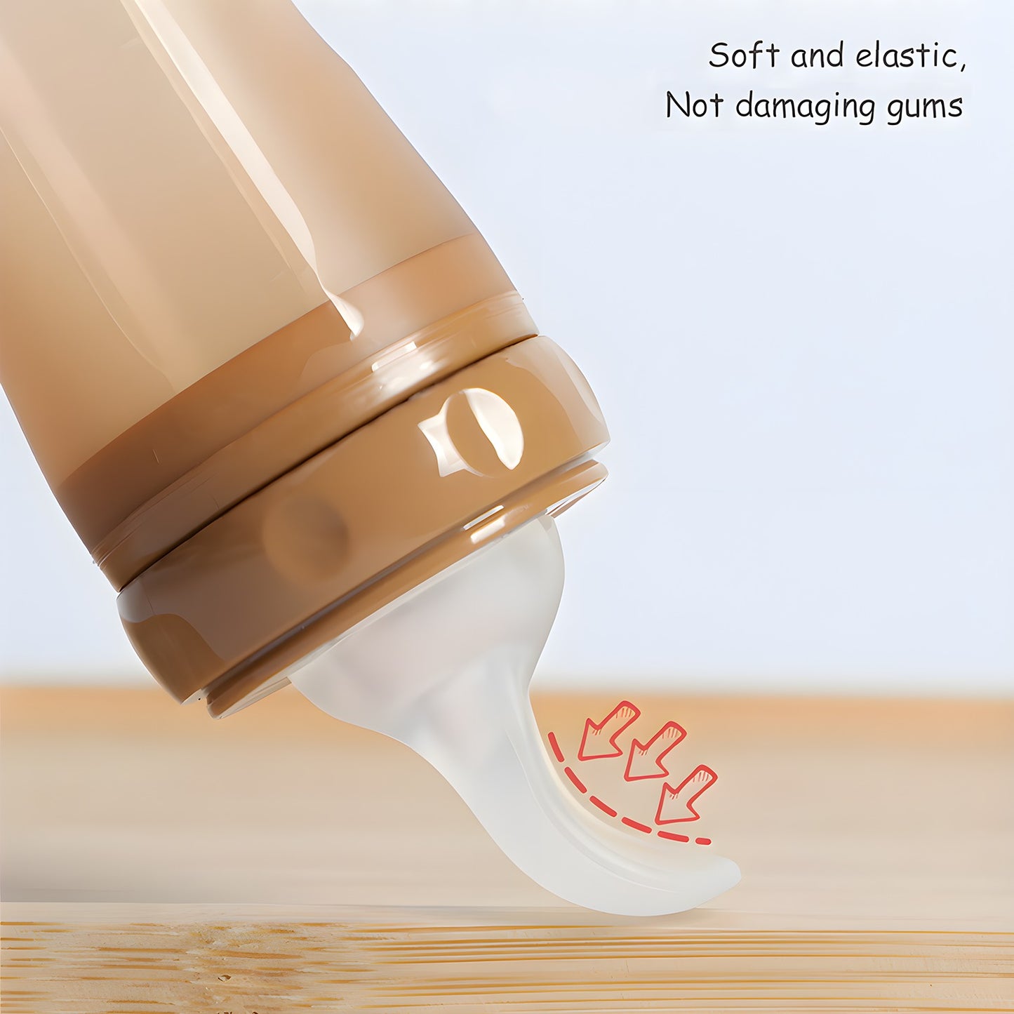 Babify™ Silicone Baby Feeding Bottle – BPA-Free & Easy to Clean
