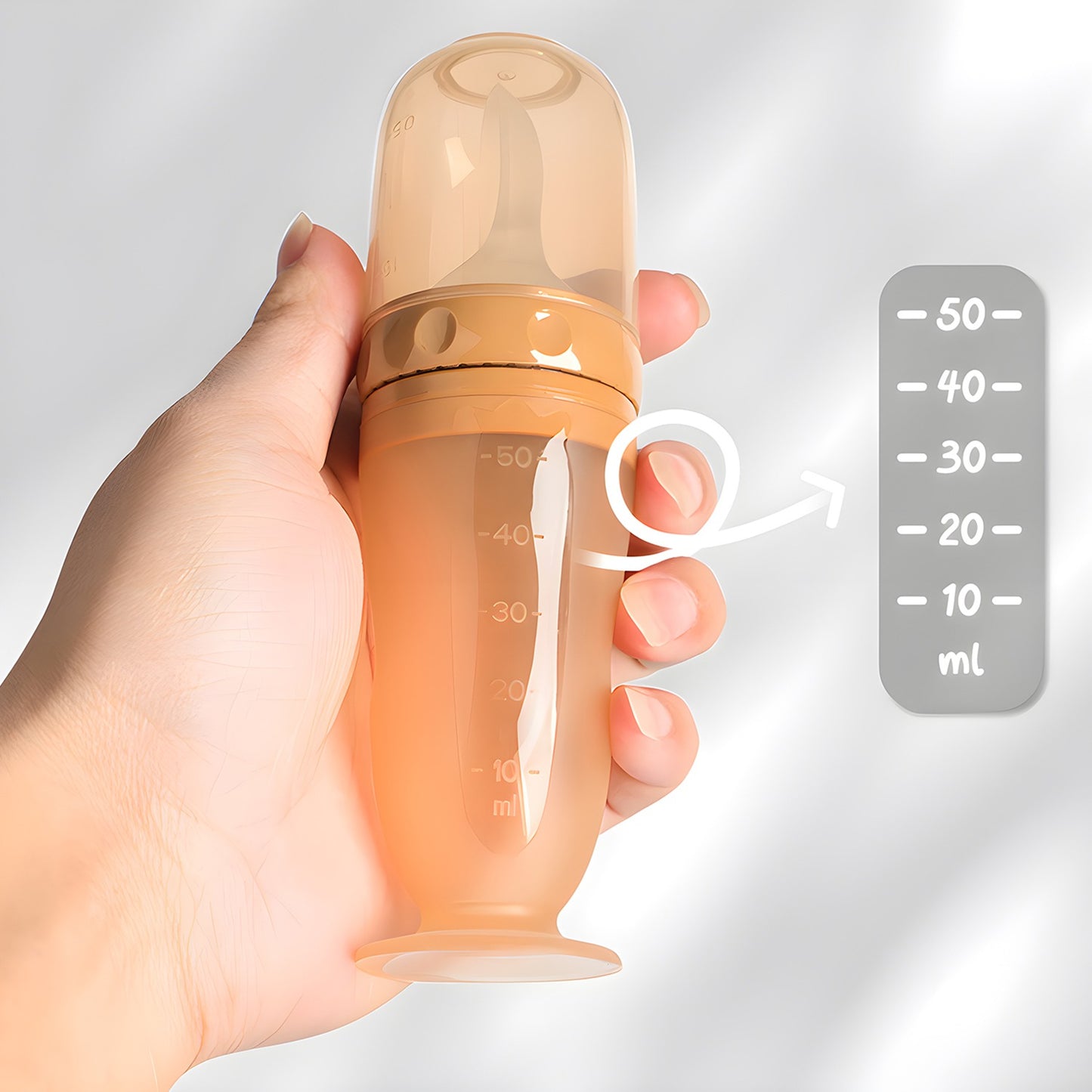 Babify™ Silicone Baby Feeding Bottle – BPA-Free & Easy to Clean