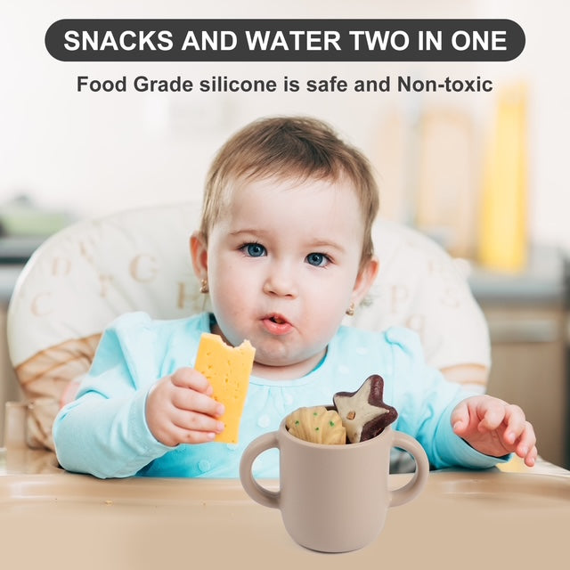 Babify Silicone Toddler Sippy Cup with Straw – BPA-Free & Spill-Proof