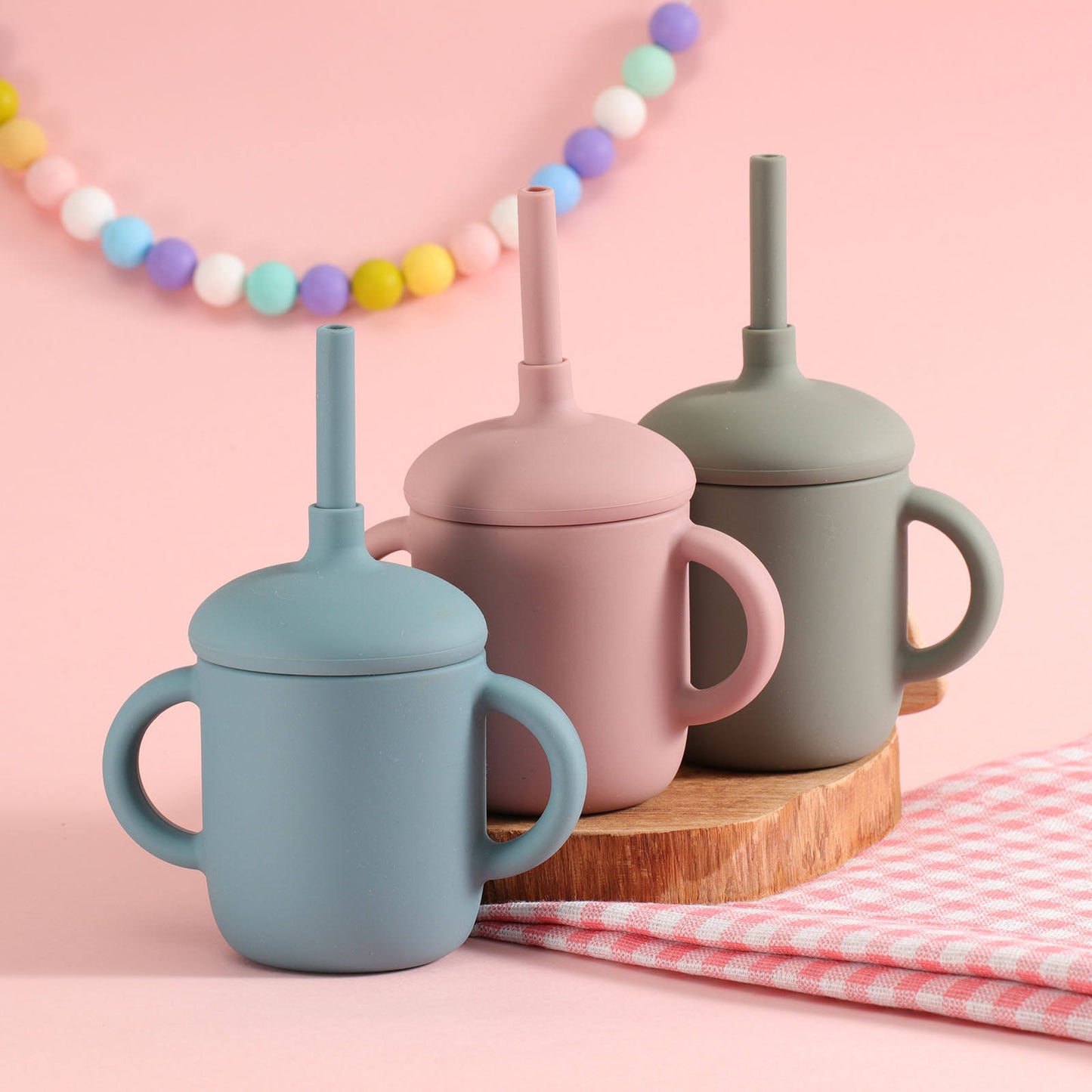 Babify Silicone Toddler Sippy Cup with Straw – BPA-Free & Spill-Proof