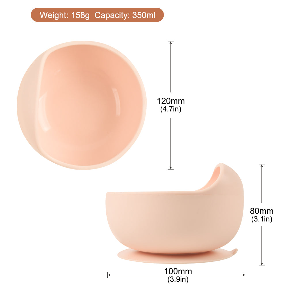Babify Baby Silicone Feeding Set with Gift Box – Bowl, Spoon & Bib