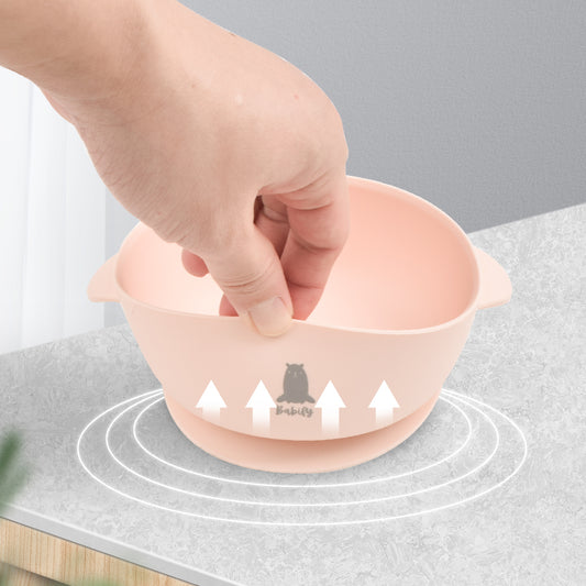 Babify Travel Baby Feeding Set – Silicone Bowls, Spoons & Storage Bag