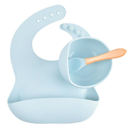 Babify Baby Silicone Feeding Set with Gift Box – Bowl, Spoon & Bib