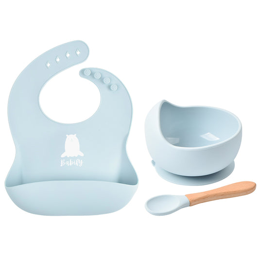 Babify Baby Feeding Set Baby Blue | Non-Slip & Easy to Clean